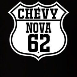 Highway Route 1962 Chevy Nova Classic Car T Shirt