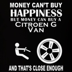 Money Cant Buy A Citroen G Van Funny Dark Shirt