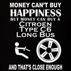 Money Cant Buy A Citroen Type C6 Long Bus Funny Dark Shirt