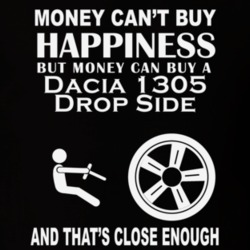 Money Cant Buy A Dacia 1305 Drop Side Funny Dark Shirt