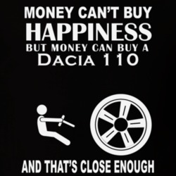 Money Cant Buy A Dacia Dacia 110 Funny Dark Shirt