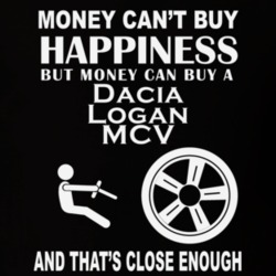 Money Cant Buy A Dacia Logan MCV Funny Dark Shirt