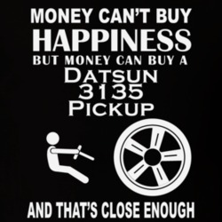 Money Cant Buy A Datsun 3135 Pickup Funny Dark Shirt