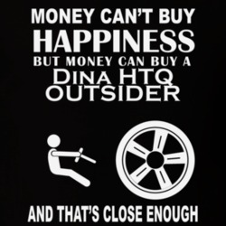 Money Cant Buy A Dina HTQ OUTSIDER Funny Dark Shirt