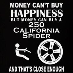 Money Cant Buy A Ferrari 250 California Spider Funny Dark Shirt