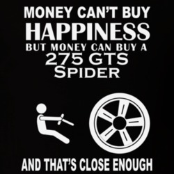 Money Cant Buy A Ferrari 275 GTS Spider Funny Dark Shirt