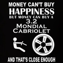 Money Cant Buy A Ferrari 32 Mondial Cabriolet Funny Dark Shirt