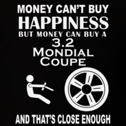 Money Cant Buy A Ferrari 32 Mondial Coupe Funny Dark Shirt