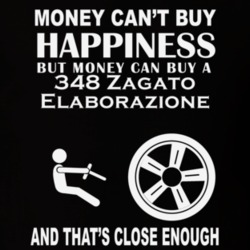 Money Cant Buy A Ferrari 348 Zagato Elaborazione Funny Dark Shirt