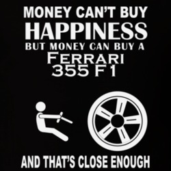 Money Cant Buy A Ferrari 355 F1 Funny Dark Shirt
