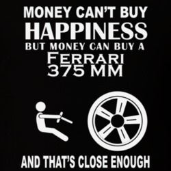 Money Cant Buy A Ferrari 375 MM Funny Dark Shirt