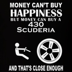 Money Cant Buy A Ferrari 430 Scuderia Funny Dark Shirt