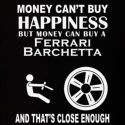 Money Cant Buy A Ferrari Barchetta Funny Dark Shirt