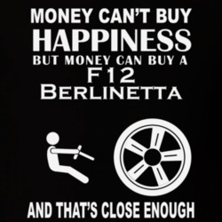 Money Cant Buy A Ferrari F12 Berlinetta Funny Dark Shirt