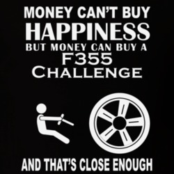Money Cant Buy A Ferrari F355 Challenge Funny Dark Shirt