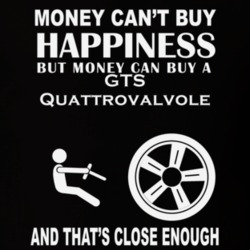 Money Cant Buy A Ferrari GTS Quattrovalvole Funny Dark Shirt