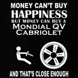 Money Cant Buy A Ferrari Mondial QV Cabriolet Funny Dark Shirt