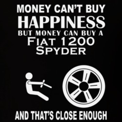 Money Cant Buy A Fiat 1200 Spyder Funny Dark Shirt