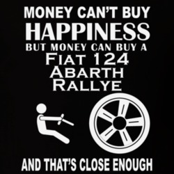 Money Cant Buy A Fiat 124 Abarth Rallye Funny Dark Shirt