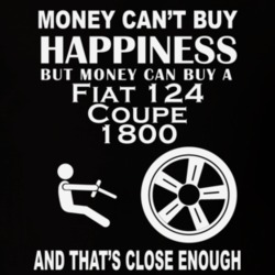 Money Cant Buy A Fiat 124 Coupe 1800 Funny Dark Shirt
