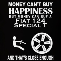 Money Cant Buy A Fiat 124 Special T Funny Dark Shirt