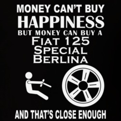 Money Cant Buy A Fiat 125 Special Berlina Funny Dark Shirt