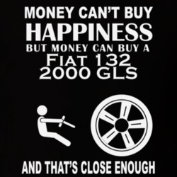 Money Cant Buy A Fiat 132 2000 GLS Funny Dark Shirt