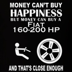 Money Cant Buy A Fiat 160-200 HP Funny Dark Shirt