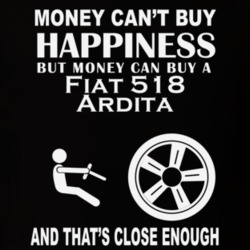 Money Cant Buy A Fiat 518 Ardita Funny Dark Shirt