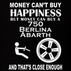 Money Cant Buy A Fiat 750 Berlina Abarth Funny Dark Shirt