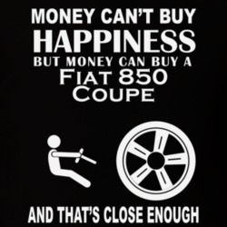 Money Cant Buy A Fiat 850 Coupe Funny Dark Shirt