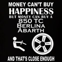 Money Cant Buy A Fiat 850 TC Berlina Abarth Funny Dark Shirt