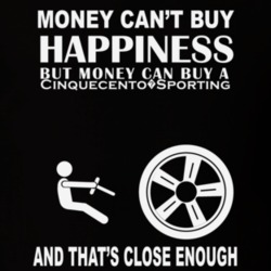 Money Cant Buy A Fiat Cinquecento?Sporting Funny Dark Shirt