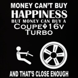 Money Cant Buy A Fiat Coupe?16v Turbo Funny Dark Shirt