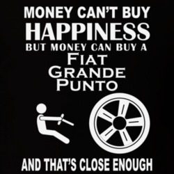Money Cant Buy A Fiat Grande Punto Funny Dark Shirt