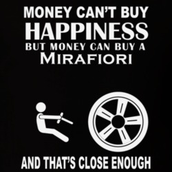 Money Cant Buy A Fiat Mirafiori Funny Dark Shirt