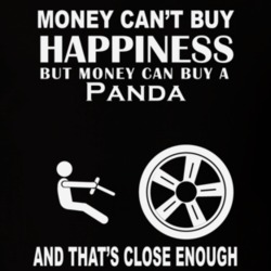 Money Cant Buy A Fiat Panda Funny Dark Shirt
