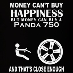 Money Cant Buy A Fiat Panda 750 Funny Dark Shirt