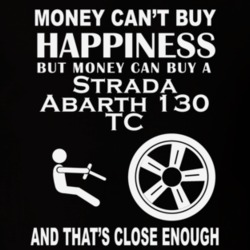 Money Cant Buy A Fiat Strada Abarth 130 TC Funny Dark Shirt