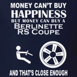 Money Cant Buy A Hommell Berlinette RS Coupe Funny Dark Shirt