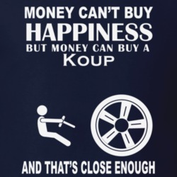 Money Cant Buy A Kia Koup Funny Dark Shirt