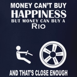 Money Cant Buy A Kia Rio Funny Dark Shirt
