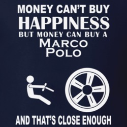 Money Cant Buy A Lamborghini Marco Polo Funny Dark Shirt