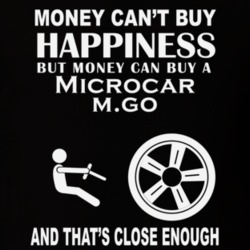 Money Cant Buy A Microcar mgo Funny Dark Shirt