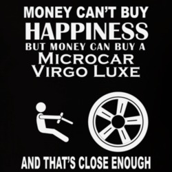 Money Cant Buy A Microcar Virgo Luxe Funny Dark Shirt