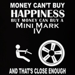 Money Cant Buy A Mini Mark IV Funny Dark Shirt