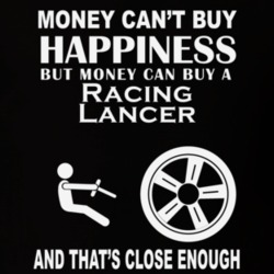Money Cant Buy A Mitsubishi Racing Lancer Funny Dark Shirt