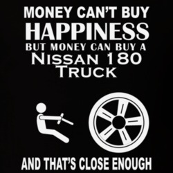 Money Cant Buy A Nissan 180 Truck Funny Dark Shirt