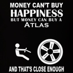 Money Cant Buy A Nissan Atlas Funny Dark Shirt