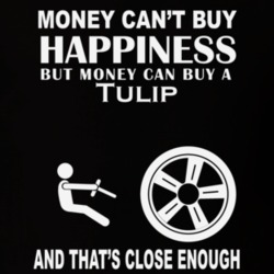 Money Cant Buy A Peugot Tulip Funny Dark Shirt